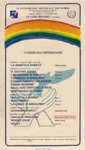 1983 IX Congresso Mondiale dei Sordi Teatro Biondo Palermo